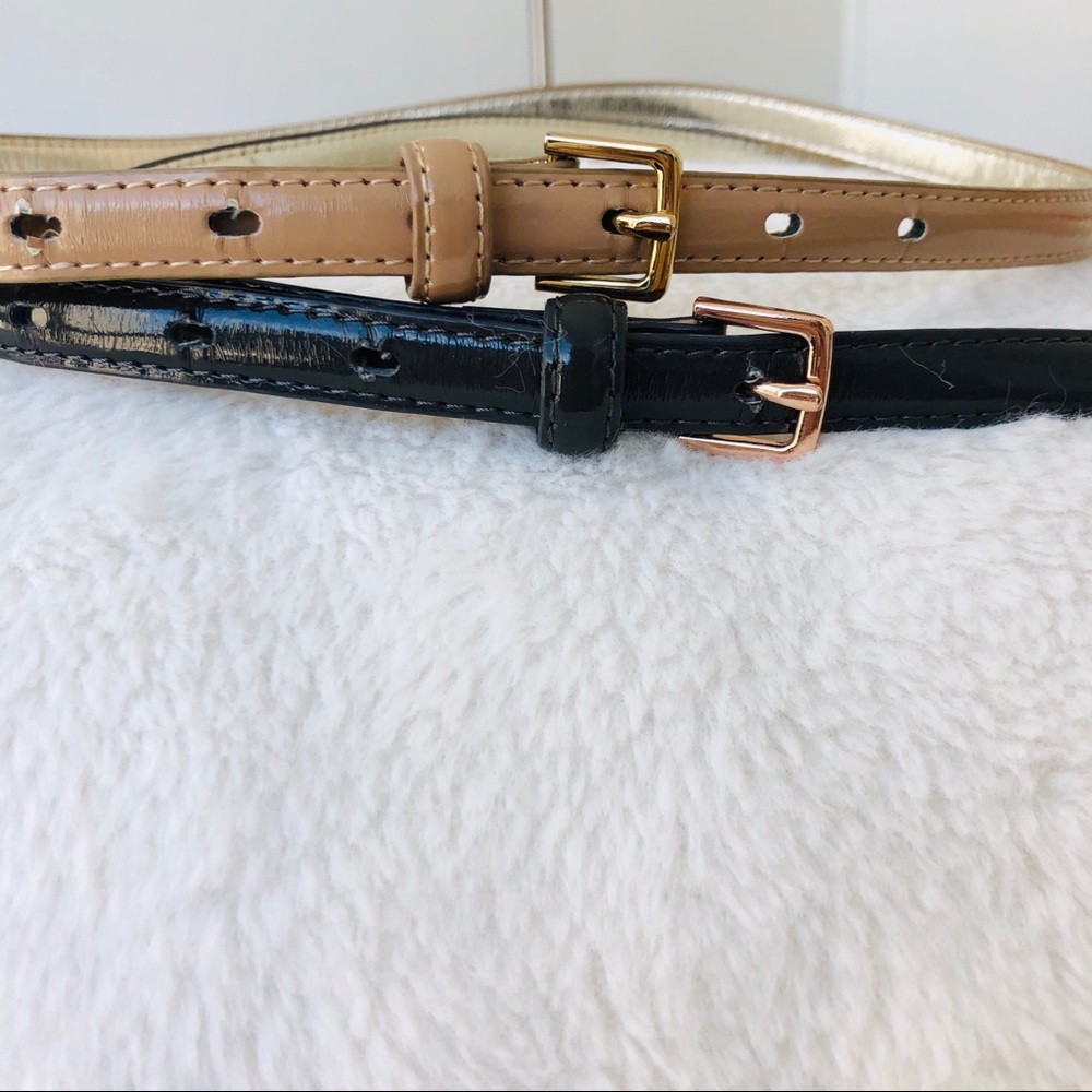 Set of 2 Nude & Gray Waist & Hip Belts